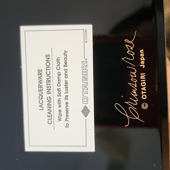 Vintage Otagiri Japan Black Address book Crimson Red Rose - Picture 3 of 9